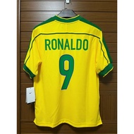 1998 Brazil Home Retro Short Sleeve Sports Football Jersey S-XXL AAA***-