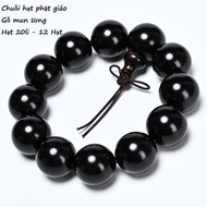 Feng Shui Bracelet, glossy black Ebony wood, rare, Guaranteed 100% natural Ebony wood