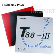 【Lowest Prices Online】 SANWEI T88-3 Table Tennis Rubbers Double Kit Semi-sticky Elastic Quick Attack