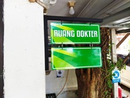 Jual Sign Board Papan Gantung Kelas Nama Ruangan Akrilik 2 Susun