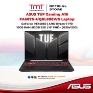 ASUS TUF Gaming A16 FA607N-UQRL888WS Laptop | GeForce RTX4050 | AMD Ryzen 7-170 | 16GB RAM 512GB SSD