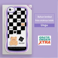 OPPO F3Lite F1S F11pro F9 F7 F5 Pro Lite Plus Youth Case Grid Nice Bear Kesing hp cassing jelly acce