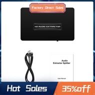 -Compatible Audio Splitter HD Audio Sync Splitter Converter 4K 5.1 Optical 3.5 Audio Splitter