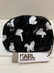 Karl Lagerfeld 老佛爺 洗漱包 女生 化妝袋 手拿包 貓咪 Choupette 221W3221
