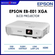 Epson EB-E01 XGA 3LCD Projector 3,300 Lumens XGA (1024 x 768) Classroom Projector
