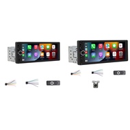 1 Din 6.86 Inch Car Radio Wireless CarPlay Android Auto Multimedia Player Universal MP5 Player Mirro