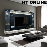 [HT ONLINE] 8ft Modern TV Cabinet  Wall Mounted Tv Cabinet  Hall Cabinet Kabinet TV Gantung Rak Tv