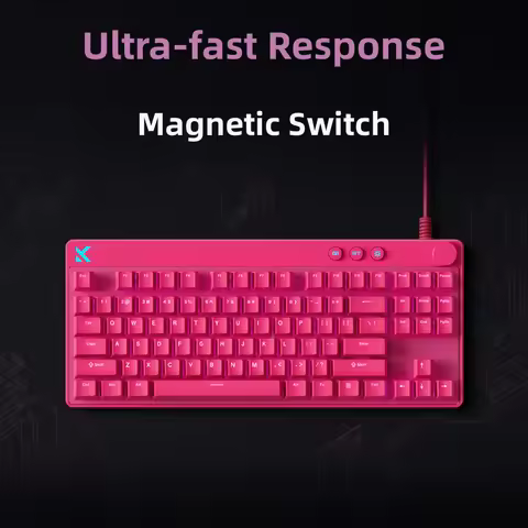 MCHOSE MIX87 Magnetic Swtich Keyboard Wired Gaming Keyboard 8K+256K Esport 0.08ms Low Latency E-Spor