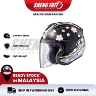 ARAI VZ-RAM SAKURA Helmet Motor Visor Topi Keledar Keselamatan Open Face Original Superbike SIRIM VZ RAM Motorcycle