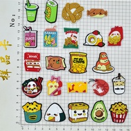 Cute Food Series design Pin Pizza Jibits designks Hot Dog jibits Charm Hamburger Jibitz design for K