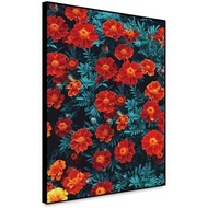 Canvas Decorative Painting Red Flower Wall Art Canvas Painting Poster Scandinavian Canvas Art Botani