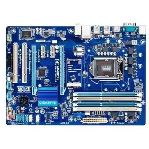 Gigabyte Z77P-D 3 Z77 overclocking motherboard 1155 pin DDR3 memory supports E3 1232 V295