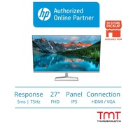 HP M27fd Monitor - 27.0" | 5ms / 75Hz / FHD / IPS Panel / Type-C (PD65w) | HDMIx2 / VGA  | 2H3Z1AA | 3 Yrs Wrrnty