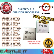 AMD Ryzen 7 3800X / 3700X R5 4600G 4500 4400GE 3600X 3500X 3400G R3 3200G Proccessor Pre-Order Used