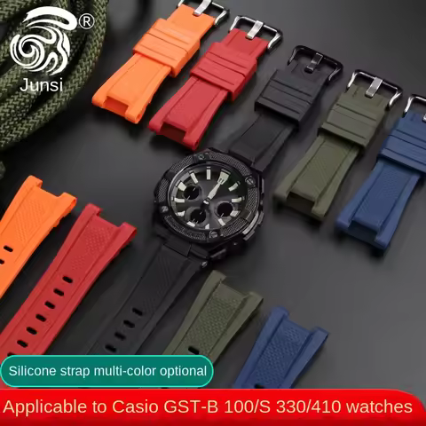 Resin Strap For Casio G-shock GST-B100 GST-210 W300 400G S110 S120 S130 S310 S330 Men's Waterproof S