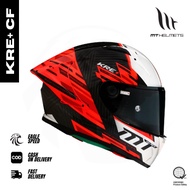 【EAGLE SPEED】MT HELMET FULL FACE KRE+ CF G-D A5 GLOSS RED BRUSH SINGLE VISOR MOTORCYCLE