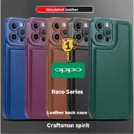 [SG]OPPO For Reno11 Reno 11 Pro Reno 10 Pro Plus Pro+ Business Leather Luxury Protection Back Case Cover Casing