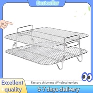 Air Fryer Rack For Cosori 5.5L Air Fryer, 2 Tier Air Fryer Grill/Shelf/Dehydrator Rack Square ,Air F