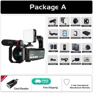 ORDRO HDR-AX10 Camcorder 4K 30MP 1080P 60fps 30X Digital Zoom IR Night Vision WiFi 3.5 Inch IPS Touc