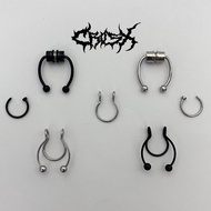 NOSE Ring FAKE NOSE/ Ring SILVER NOSE/ Ring SILVER NOSE RING/ FAKE PIERCINGS/ NOSE RING/ WITHOUT PIE