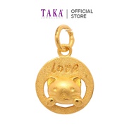 TAKA Jewellery 999 Pure Gold Pendant Kitty