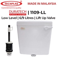 [ TECHPLAS ] (PCL-1109-LL) Duratech Low Level Cistern (Lever Handle | 9L/6L Valve Type)
