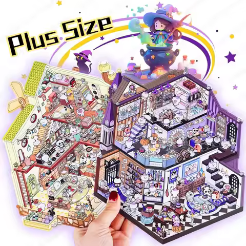 Plus Size Castle Theme Miniature Scene 2.5D 3D Landscaping Stickers Visual Stacking Stickers Christm