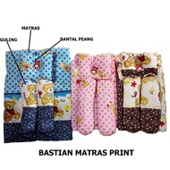 bastian Baby Mattress Set with Peang Pillow Motif Size 60x90cm 50x70cm