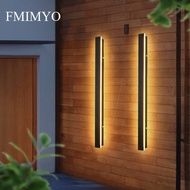 Waterproof LED IP65 Outdoor Long Wall Lamp Indoor Home decoration IP68 garden balcony porch 110 v 220 v black lamps