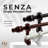 KKC SENZA SINGLE Wooden Curtain Rod (No Ring)Set/Kayu Langsir/Rod Langsir/Batang langsir/Ready Stock