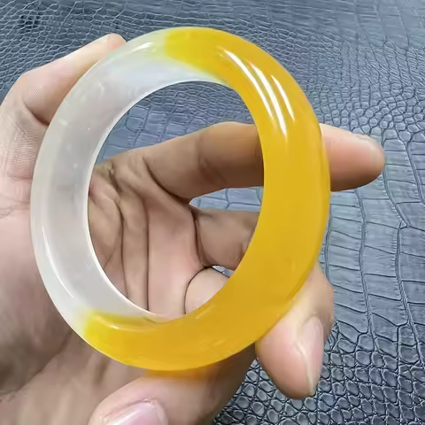 Women's quartzite jade half landscape spring colour jade bangle high quality jade bracelet bangle ba