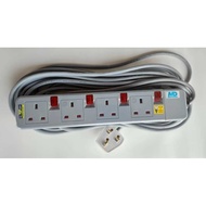 4 GANG EXTENSION PLUG WITH LED SWITCH 10M