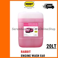 RABBIT ENGINE WASH E60 - 20Lt - Engine Degreaser Chemical 20KG / Engine Degreaser Car Chemical 20KG 