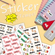 Children's STICKED STICKER NAME STICKER STICKED CHILDREN'S NAME STICKER MUSLIM NAME STICKER PESANTRE