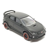 Majorette Honda Civic Type R - Matte Black Color /Wheels D6SRL /scale 1/58 (3 inches) no Package