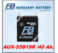 แบตเตอรี่รถยนต์ FB รุ่น AUX 55B20 R / L  MF 40Ah.  พร้อมใช้ ไม่ต้องเติมน้ำ /สำหรับรถใช้พลังงานไฟฟ้า 