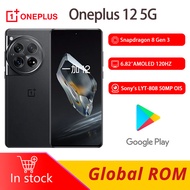 Oneplus 12 5G Smartphone Global ROM Snapdragon 8 Gen 3 100W Super Charge  Screen Fingerprint 6.82" AMOLED 120HZ 64.0MP Oxygen system