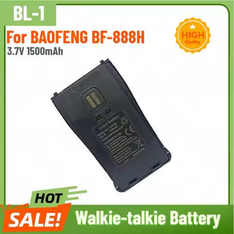 BL-1 High Quality Battery 3.7V 1500mAh Type-C for BAOFENG BF-888H Walkie‑talkie Replacement Battery