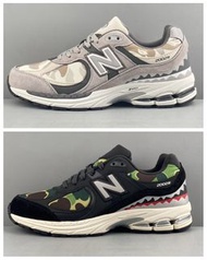 New Balance 2002R x Bape 聯名迷彩休閒運動鞋板鞋 35-46碼