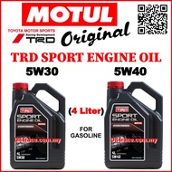 MOTUL TRD SPORT ENGINE OIL (4L) 5W-30 &amp; 5W40 (FOR GASOLINE)