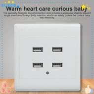 SUSSG 2/4 Ports Charger Station Wall Outlet 220V to 5V Office Use Power Adapter