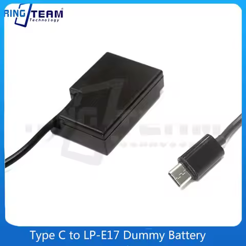 Type C to LP-E17 Dummy Battery DR-E18 DC Coupler ACK-E18 for Camera 77D 200D 750D T6i 760D T6s 800D 