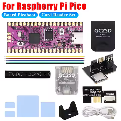 For Raspberry Pi Pico Board Picoboot IPL Replacement Modchip and SD2SP2 Adapter Card Reader For Nint