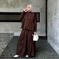 KEMEJA Serena One Set Formee Outfit/ Eid One Set/ One Set Shirt/ One Set Outfit Set