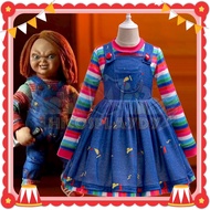 hiCosplaydy Kids Movie Childs Play Chucky Cosplay Costume Halloween Carnival Party Costumes
