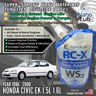 NanoLub RCX WS2 Engine Oil Additive - Honda Civic EK 1.5L 1.6L ( Year 1996 - 2000 ) 100ml Made In US