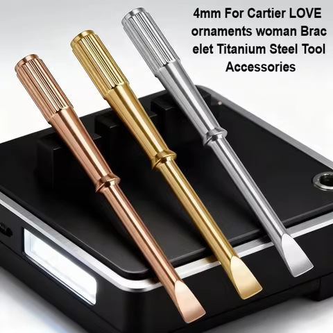 4mm For Cartier LOVE ornaments woman Bracelet Titanium Steel Tool Accessories Silver Gold Rose gold 