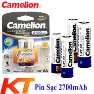 [HCM]4 VIÊN PIN SẠC AA 2700MAH CAMELION CHÍNH HÃNG