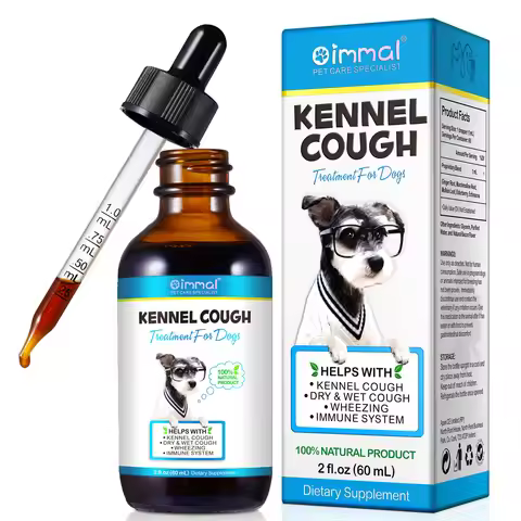 Kennel Cough Relief Drops Treatment for All Dogs Help with Cold Cough Dry and Wet Cough Wheezing Imm