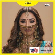 Mysterious Face Veil Bollywood head scarf shawl Arabic face veil Belly dance costume Tribal Face Vei